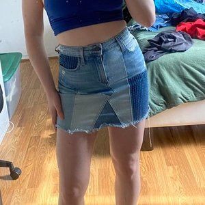 Joe's Jeans the Charlie Patch Jean Denim Skirt